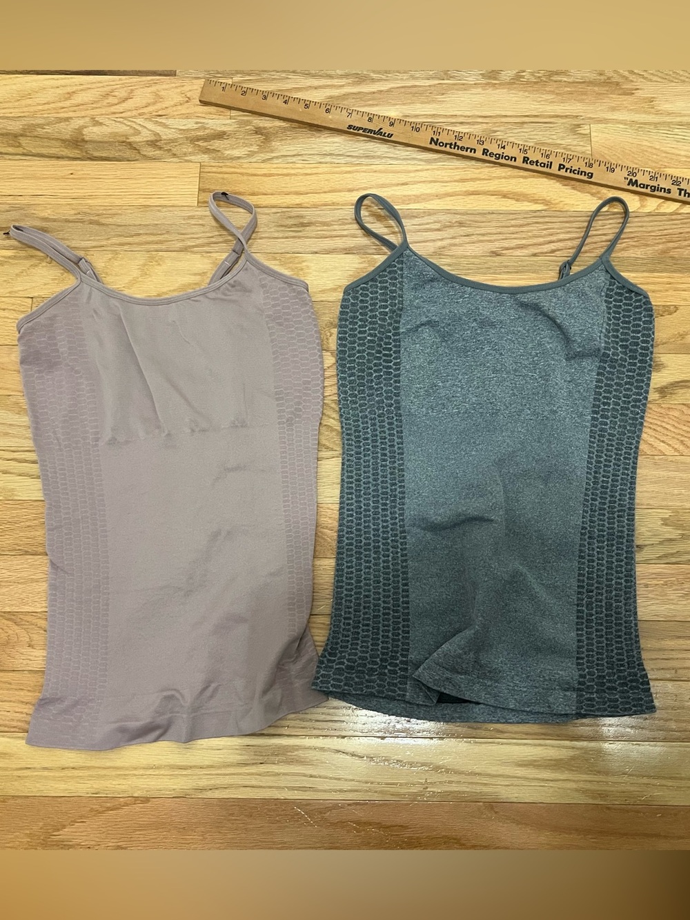Skinnygirl Seamless Cami Tank shapewear  - dusty Mauve & gray L nwot unworn